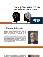 Métodos y Técnicas de La Psicología Educativa