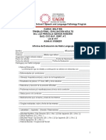 Formato Informe de Evaluación de Habla Lenguaje ADULTOS Rev 4 21