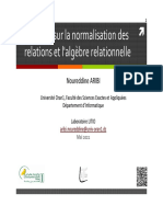 Cours1 BDA Ralppels Normalisation Et Algèbre Relationnelle 2021