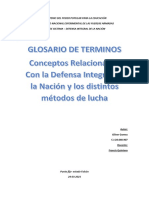 Conceptos Relacionados Con La Defensa Integral de La Nación y Los Distintos Métodos de Lucha