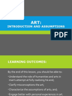 1.1 Intro To Art-Assumptions