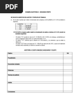 Examen Unidad I Segunda Parte Auditoria Ii