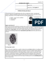 Types of Solar Cells