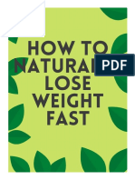 How To Naturally Lose Weight Fast