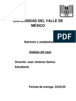 Universidad Del Valle de México: Nutrición y Metabolismo