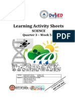 Learning Activity Sheets: Science