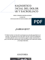 Diagnostico Diferencial Del Dolor Lumbar y Sacroiliaco