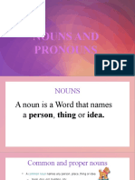 Nouns and Pronouns-Class