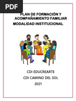 Plan de Form. Familias Educrearte y Camino Del Sol