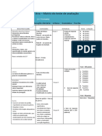 Matriz Teste Português