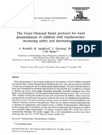 The Great Ormond Street Protocol For Ward Decannulation of Children With Tracheostomy - Increasing Safety and Decreasing Cost