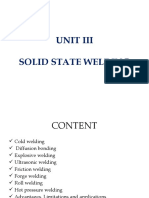 Unit Iii Solid State Welding