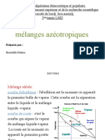 Melange Azeotropique Operation Unitaire