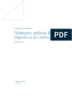 Strategies, Policies & Objectives of Unilever