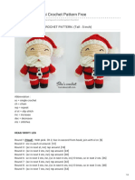 Santa Amigurumi Crochet Pattern. (Tall: 5 Inch)