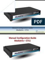 Manual Configuration Guide Mediatrix - C711: Year of Customer Experience