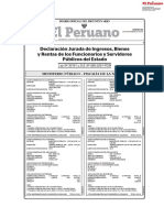 Diario Oficial El Peruano Declaraciones 2020 11 28