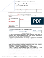 Séquence Pédagogique N° 1 - Tronc Commun - Module 1: La Typologie Textuelle