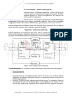 Unit 4: Environmental Context of Management: Organisation - Environment Relationship