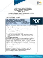 Guia de Actividades y Rubrica de Evaluacion Unidad 2 - Tarea 3 - Comunicación y Colaboración en La Web