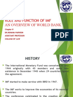 Law 402 Chapter 8 Role and Function of Imf and World Bank