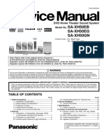Panasonic Sa Xh50eb Sa Xh50eg Sa xh50gn