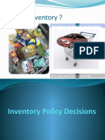 Inventory Policy Decisions Deepa