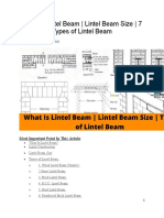 What Is Lintel Beam