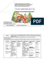 Proyecto de Aprendizaje N 01: " La Navidad en Mi Entorno Escolar"