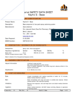 Material Safety Data Sheet Keyfix E - Base: 1: Product and Company Identification