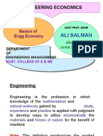 Engineering Economics: Ali Salman