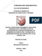 PROYECTO FINAL Modelo de Planteamiento de Problema