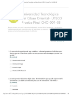 Universidad Tecnológica Del Cibao Oriental - UTECO Prueba Final Orientacion I