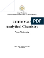 CHEMY313 Analytical Chemistry: Flame Photometry