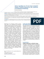 (1-4-20) 2013 - Clinical Recommedation Regarding Use of Cone Beam Computed Tomography in Orthodontics. Position Statement by The American Academi of Oral and Maxillofacial Radiology