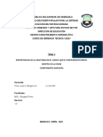 Importancia de La Oratoria en El Cargo Que El Participante Eerce Dentro de La Fanb, Componente Aviacion