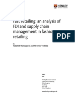 Fast Retailing: An Analysis of FDI and Supply Chain Management in Fashion Retailing