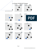 Guitar (Dadgad) Chords D