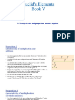 Euclid's Elements Book V: Theory of Ratio and Proportion, Abstract Algebra