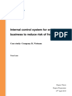 Internal Control System For Small Business To Reduce Risk of Fraud Tran Loan