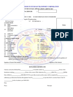 Student Bus Pass Application Above SSC Previous ID Card No (2019-20)