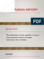 LESSON 17 B - Agrarian Reform