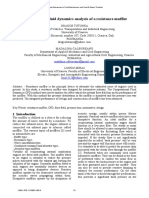 Computational Fluid Dynamics Analysis of A Resistance Muffler