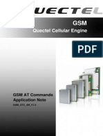 Quectel Cellular Engine: GSM AT Commands Application Note