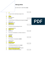 Reproductive Biology MCQS: Lectures 1 To 9