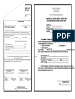 Certificate of Electrical Inspection For Temporary Power Connection