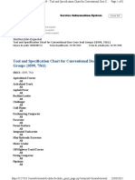 Tool and Specification Chart For Conventional Duo Cone Seal Groups