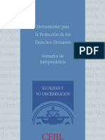 Sumarios Jurisprudencia Sobre Igualdad y No Discriminacion