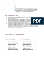 What Is Commerce?: Class 11 Commerce Subjects Class 12 Commerce Subjects