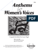 6 Anthems For Women's Voices